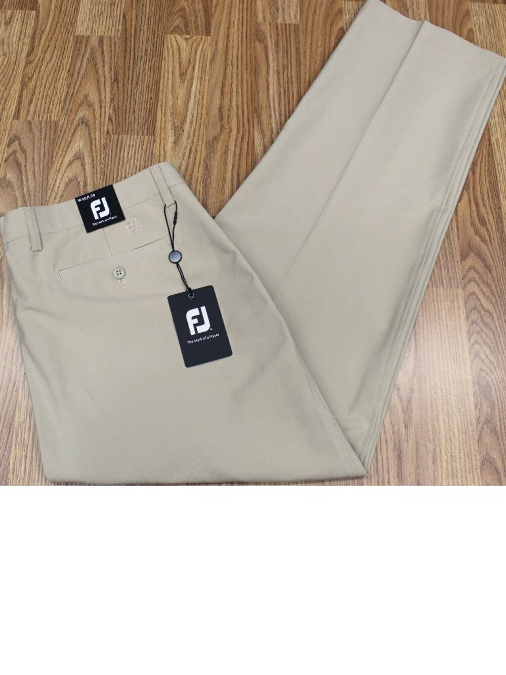 40W x 30L | NEW! FOOTJOY REGULR FIT PANTS POLY/SPANDEX LIGHT KHAKI